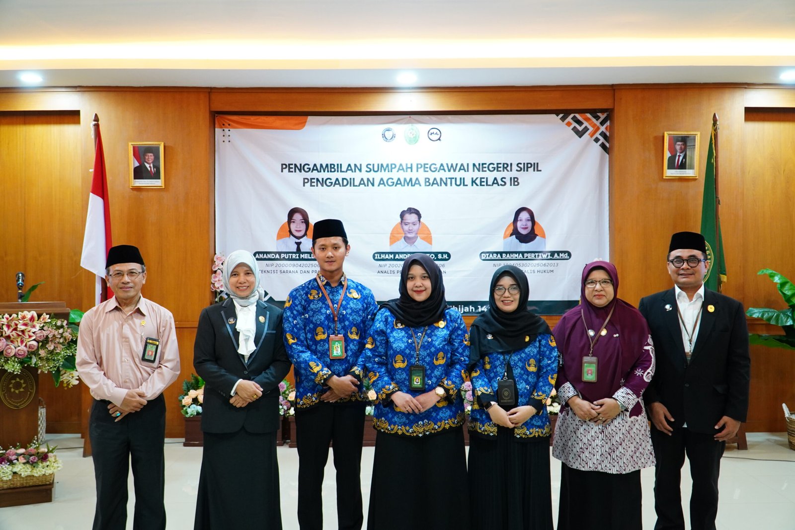 Tiga CPNS Resmi Dilantik Menjadi PNS di Pengadilan Agama Bantul