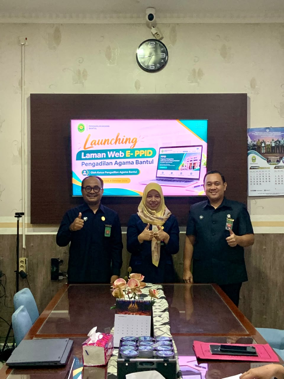 Perkuat Akses Keterbukaan Informasi Publik, Ketua PA Bantul Launching Laman e-PPID